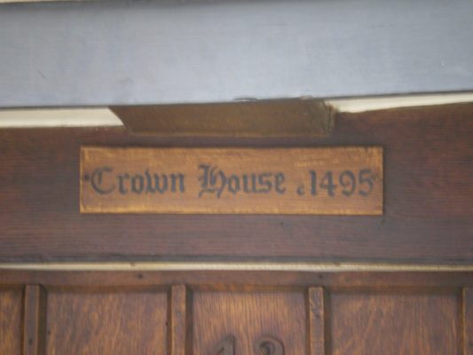  Crown House name plate | Jean Cross
